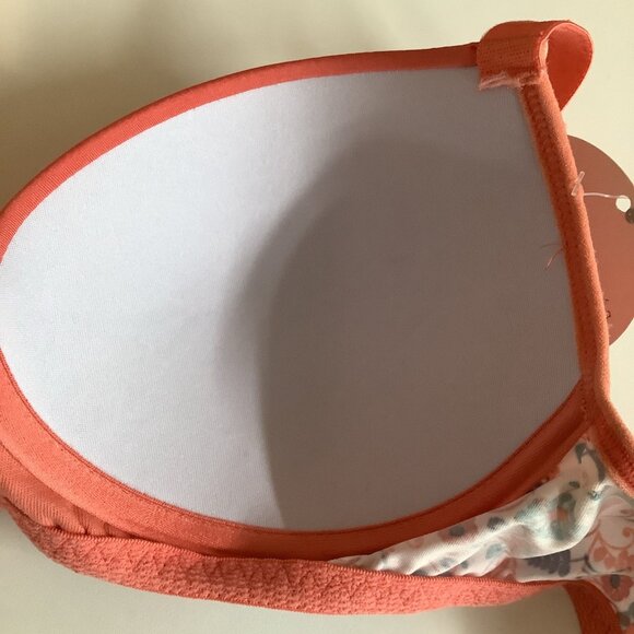 Massam Size Large Peach Floral Lace Underwire Bra. Made in Brazil New. - Picture 5 of 6